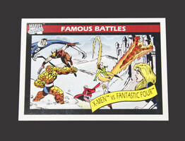 1990 Marvel Comics Universe Famous Battles Series 1 #101 X-Men vs Fantastic Four