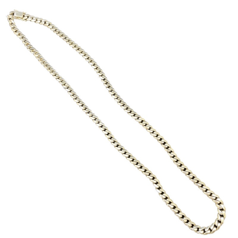  Gold Curb Link Necklace 14kt 25