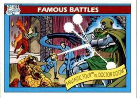 1990 Marvel Universe I #90 Fantastic Four vs. Doctor Doom