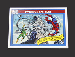1990 Impel Marvel Comic Universe #93 Famous Battles Spider-Man vs Dr Octopus 