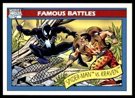 1990 Marvel Comics Universe Series 1 Famous Battles SPIDER-MAN vs KRAVEN #92