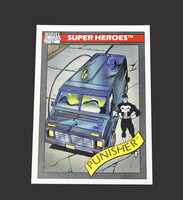 1990 Marvel Comic Universe Super Heroes I #44 Punisher Battle Van Trading Card