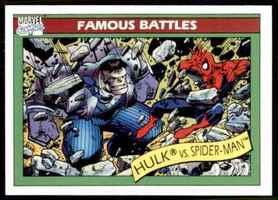 1990 Marvel Universe #114 The Hulk VS. Spider-Man