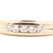 "Green Dot" 0.50 Ctw Round Diamond Channel Band Ring 14KT Yellow Gold Size 11