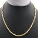 Classic 4.6mm Wide 10KT Yellow Gold 20" Rope Chain High Shine Necklace - 32.24g