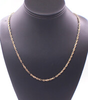  14KT Solid Gold Rope Necklace 24 Inches