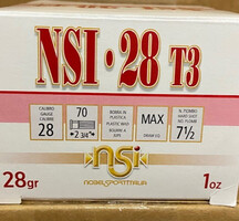 Nobelsport ANSH2875 T3 High Brass 28GA, 1oz, 2 3/4
