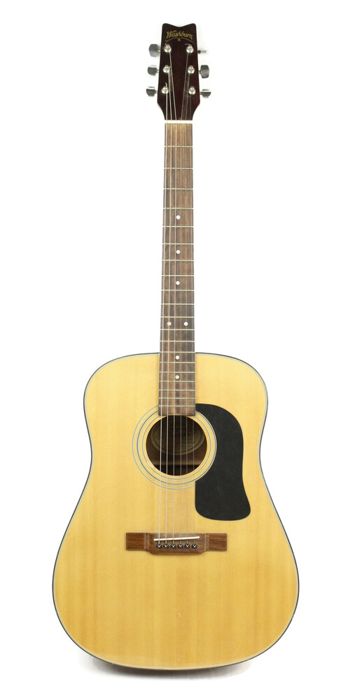 Washburn D10N Natural Finish Dreadnaught Acoustic Guitar Six String