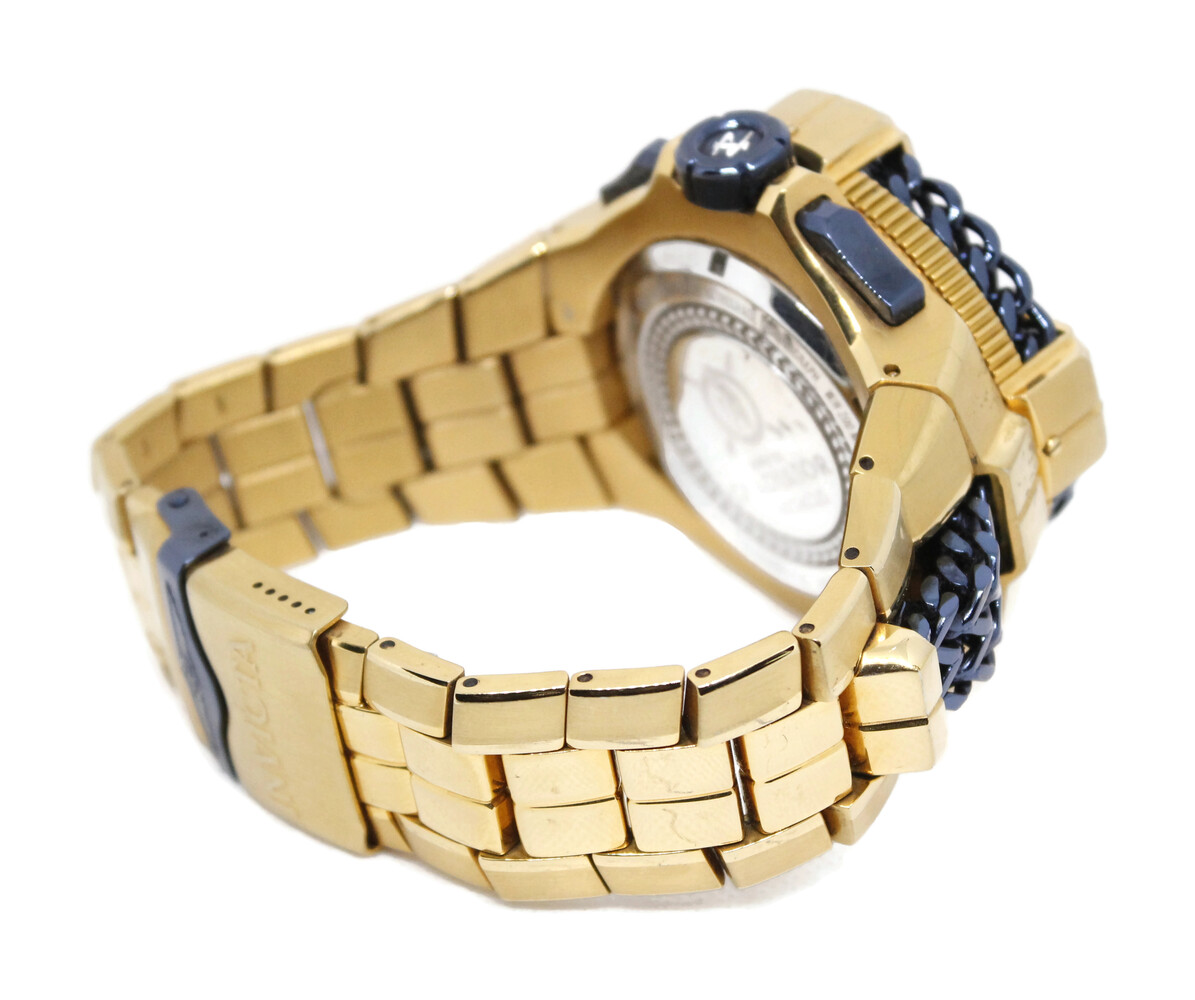 Invicta Men 60mm Gladiator Spartacus 38714 MOP Dial Gold Dark Blue Wristwatch