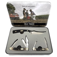 Old Timer Limited Edition 3pc Knife Set Gift Tin