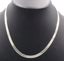 High Shine Sterling Silver 5.4mm Classic Herringbone Chain Necklace 20" 17.95g