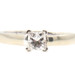 "Green Dot" The Leo 0.47 ctw Princess Cut 14KT White Gold Engagement Ring