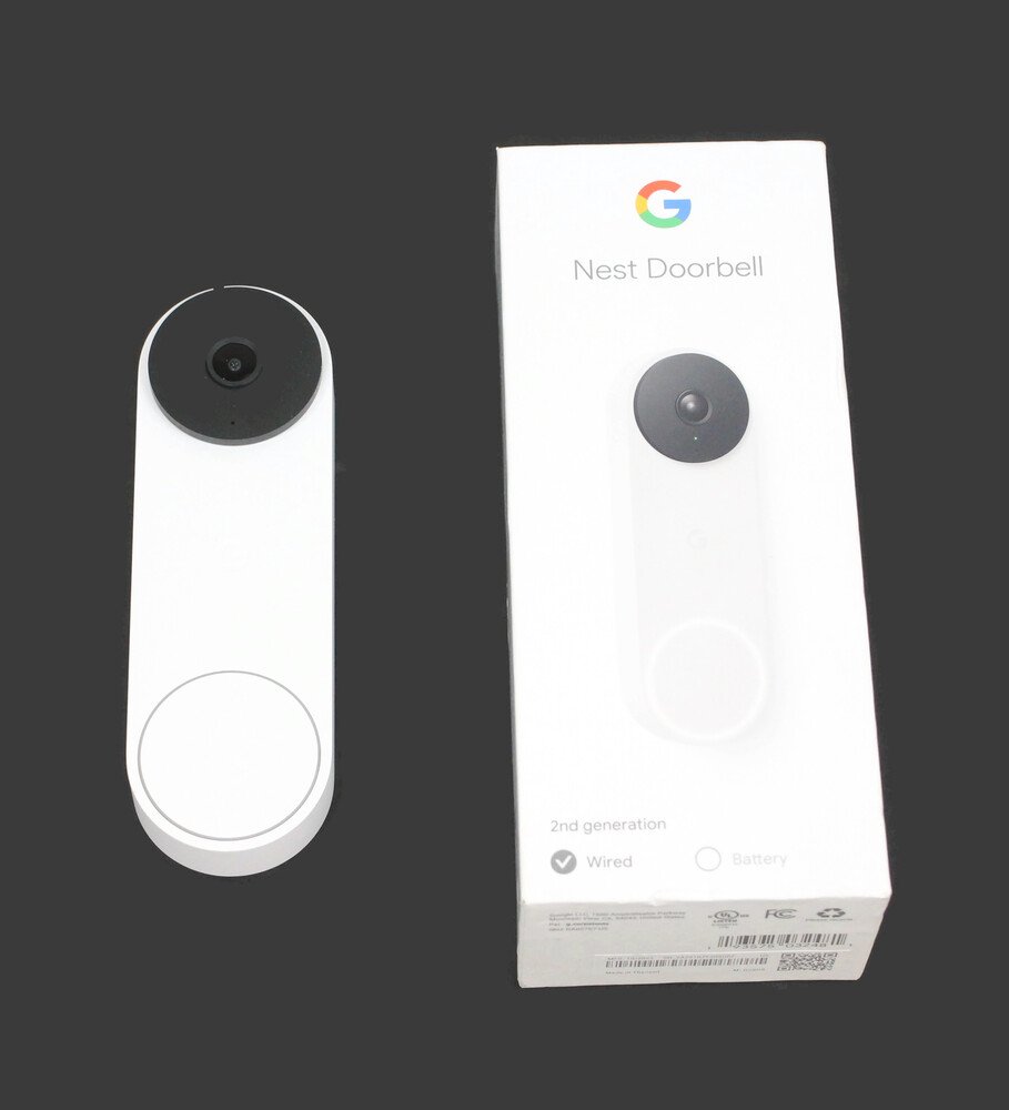 Google Nest Doorbell Wired 2nd Gen Video Doorbell Security Camera Snow USA Pawn