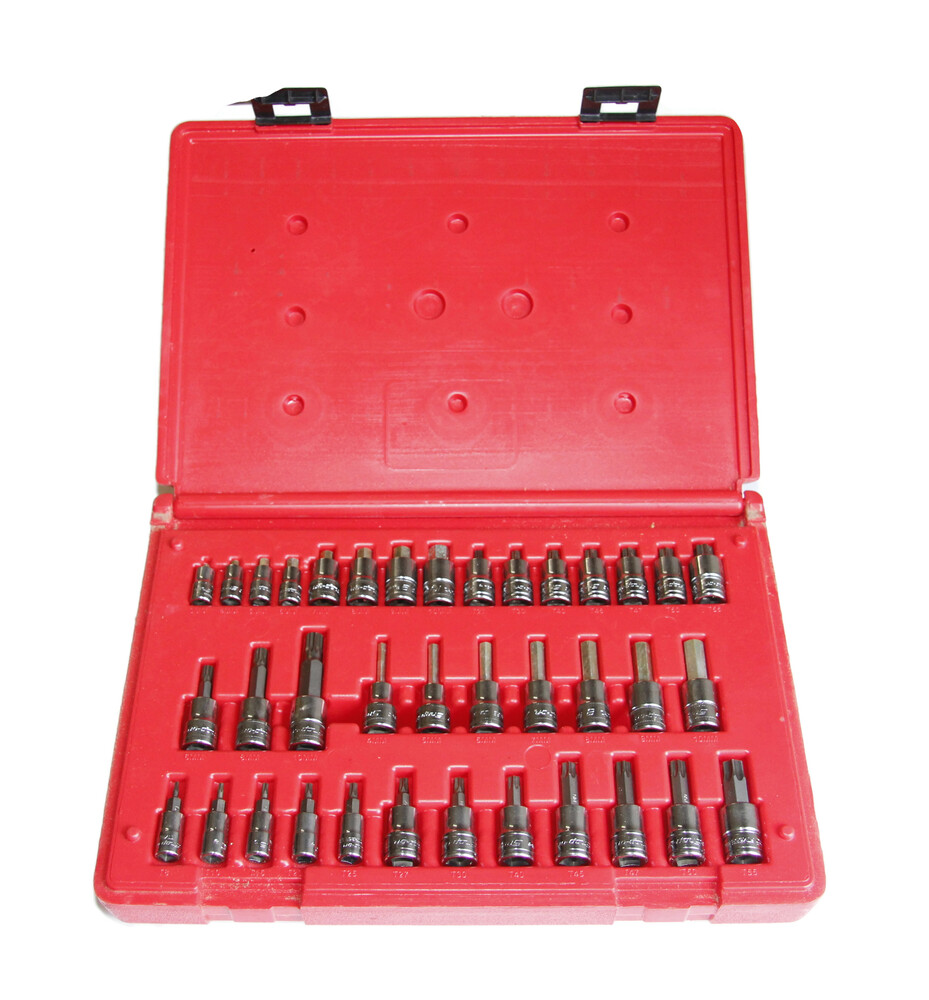 Snap - On 37PC PAKPB071 1/4in and 3/8in Drive Socket Driver Torx / Hex ...