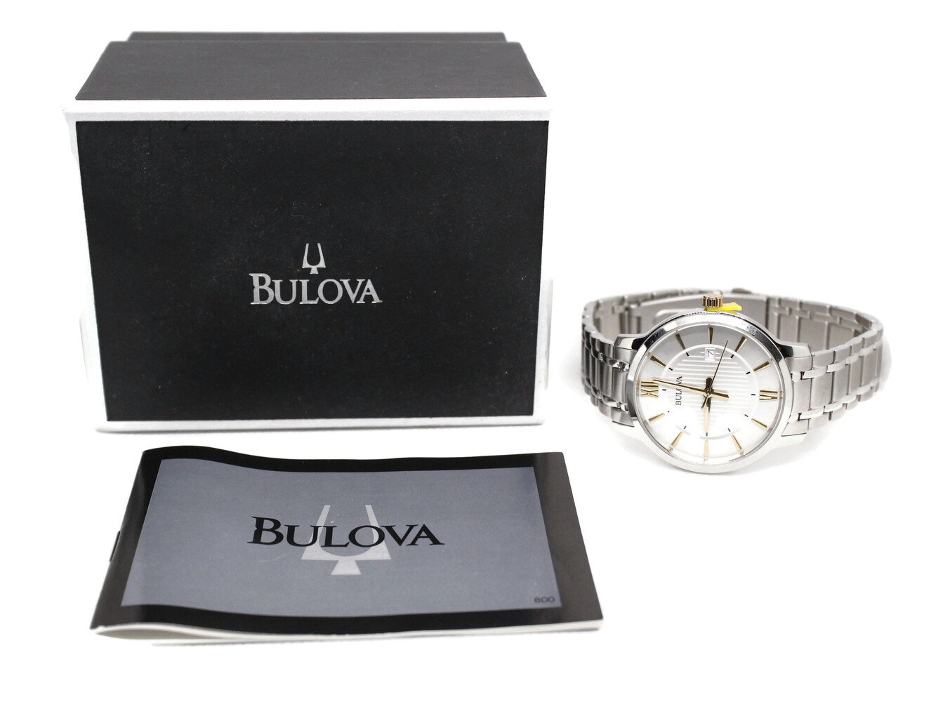 Bulova 98B306 Gentlleman's 40mm Stainless Steel Wristwate With Date