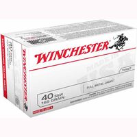 Winchester USA .40 S&W Ammunition 100 Rounds FMJ 165 Grains USA40SWVP
