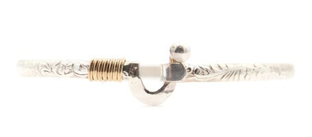 Sterling Silver and Gold Artisan Wire 7.5