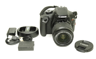 Canon EOS Rebel T100 18MP Digital SLR Camera, EF-S 18-55 f/3.5-5.6 III Lens