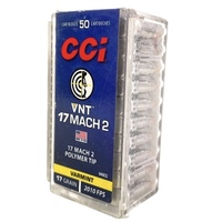 (Green Dot) CCi VNT 17 Mach 2 .17mm Cal. Ammunition