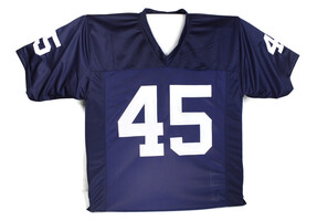 Rudy Ruettiger Authenticated Autographed Jersey Notre Dame #45 Size - XL