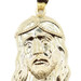 Men's Medium Graphic 10KT Yellow Gold Jesus Necklace Pendant by CAL - 2.97g