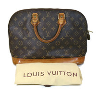 Authentic Louis Vuttion Alma PM Monogram Canvas Ladies Luxury Handbag 2004 