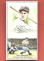 Lou Gehrig 2011 Topps Champions of Games Mini #KC-95 New York Yankees