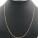 High Shine 14KT Yellow Gold 2.2mm Thin Classic Figaro Chain Necklace 22.5" - 5g