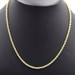 10KT Yellow Gold 3.4mm Wide Classic Rope Chain Necklace 20 1/4" - 3.86g Peru 