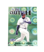 1998 Fleer Tradition In The Clutch #7IC Ken Griffey Jr. HOF Shiny Green Insert