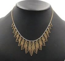 Women's Estate 14KT Gold Bi-Color Fancy Pelline Chain Necklace 17" - 10.59 Grams