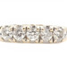 Estate 0.52 ctw Round Diamond 5 Stone 14KT Yellow Gold Anniversary Band Ring 