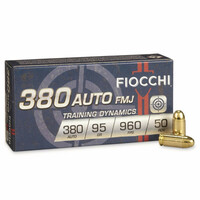 (Green Dot) Fiocchi 380 ACP Cal. Ammunition