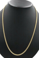 Classic High Shine 14KT Yellow Gold 3.9mm Curb Link Necklace 24" - 31.60 Grams