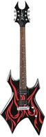 BC Rich KKW Electric Guitar-Black/Red- Pic for Reference
