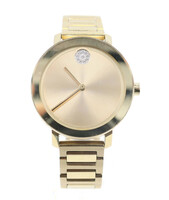 Women's Movado Bold Evolution Crystal Gold-Tone Watch MB. 01.3.34.6538 7.5"