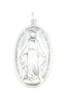 Classic Sterling Silver (925) Virgin Mary Miraculous Medal Pendant - 10.00 Grams