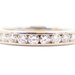 "Green Dot" Women's 0.95 ctw Round Diamond 3.7mm 14KT Channel Band Ring  