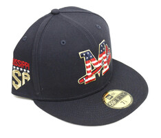 Mississippi Braves 2023 New Era Fourth of July 59FIFTY Fitted Baseball Cap 7-7/8