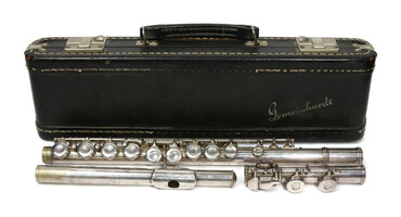Gemeinhardt Elkhart Ind. M2 Silver Plated Flute S/N 20328 With Hard Carry Case