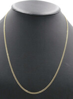 High Shine 14KT Yellow Gold 2.6mm Wide Classic Curb Link Necklace 22" - 4.14g