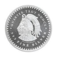 Aztec Calendar Quarter Troy Ounce Silver Round