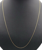 14KT Yellow Gold 0.9mm Flat High Shine Classic Serpentine 24" Necklace - 2.67g