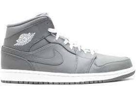 Nike Air Jordan 1 Mid Cool Grey White Size 12