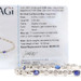 18KT White Gold 3.0 ctw Natural Blue Sapphire & 1.31 ctw Diamond Tennis Bracelet