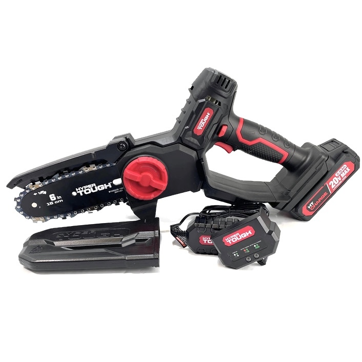 Hyper Tough 20-Volt 6-inch Mini Chainsaw with Ghana