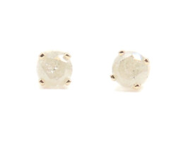 Women's 0.40 ctw Round Cut Diamond Solitaire 14KT Yellow Gold Stud Earrings 
