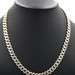 10KT Yellow & White Gold 9mm Diamond Cut Curb Link Chain Necklace 22" - 27.51g