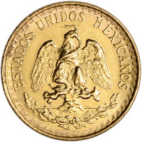 Mexico Gold 2 Pesos .0482 oz Coin