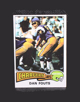 1975 Topps Chewing Gum Dan Fouts #367 Chargers AFC Football Trading Card